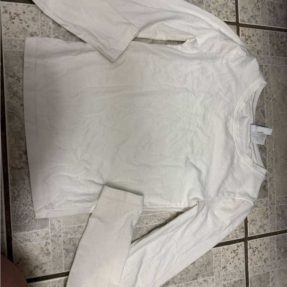 H&M White Long Sleeve Tee